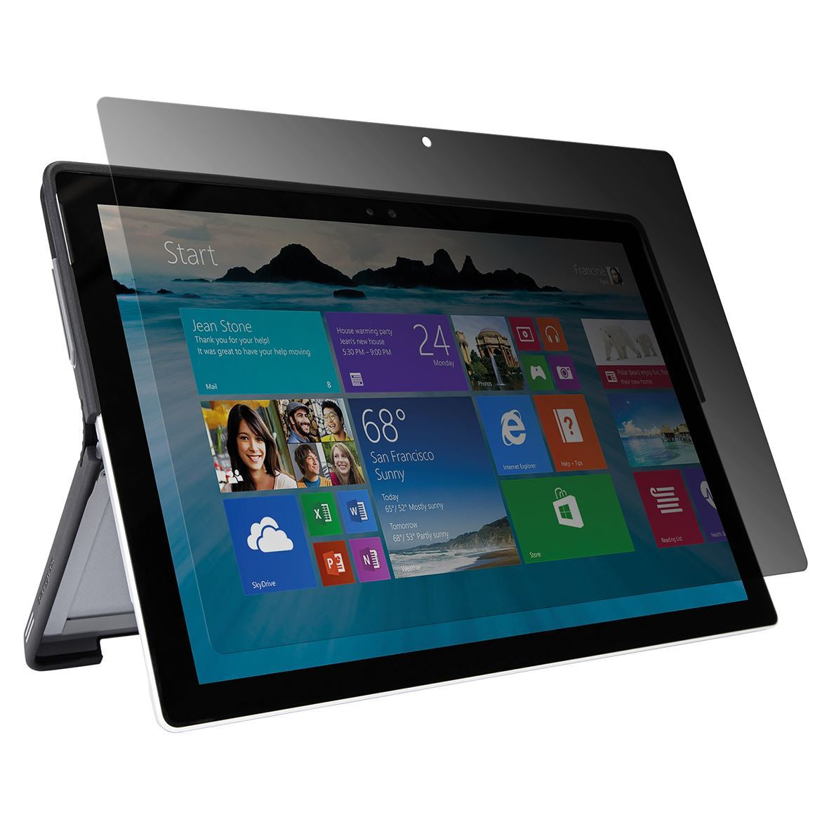Targus Blickschutzfilter für Microsoft Surface Pro 4, 12,3" – 288 × 197 mm