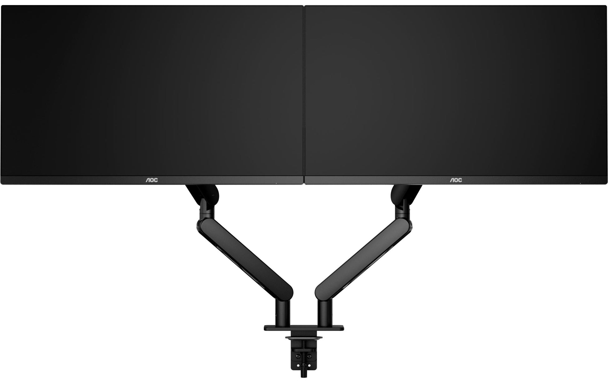 AOC AM420B – Monitorarm, Dual, bis 34", VESA 75 × 75 mm, 9 kg, neigbar, schwarz