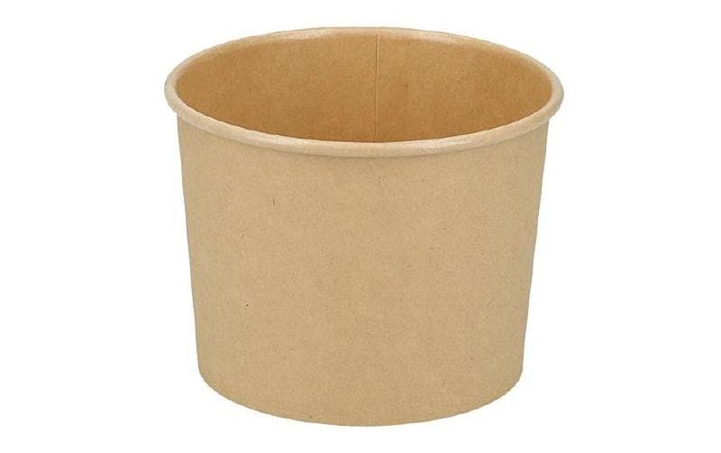 Weita Becher Verive, Papier/Karton – 3,5 dl, braun – 50 Stk.