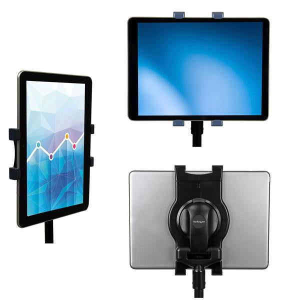 StarTech.com Tablet-Bodenständer – für Tablets mit Gerätebreite 16,6–20 cm – höhenverstellbar, 360° drehbar