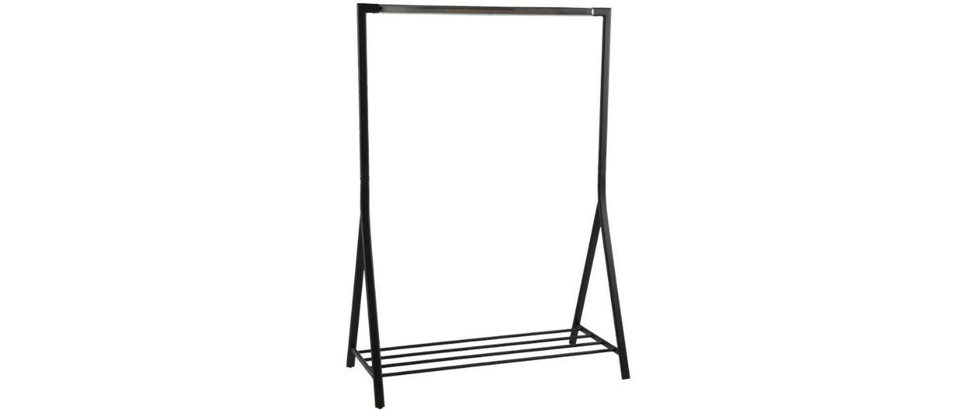Actona Garderobenständer – Stahl, Schwarz, 117 × 59 × 165 cm