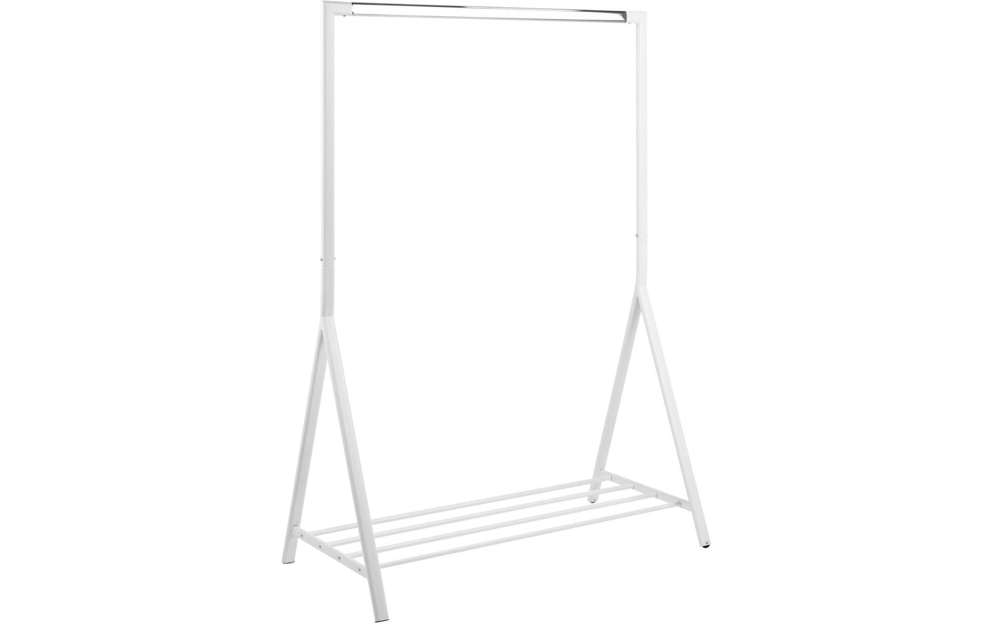 Actona Garderobenständer – Stahl, Weiss, 117 × 59 × 165 cm