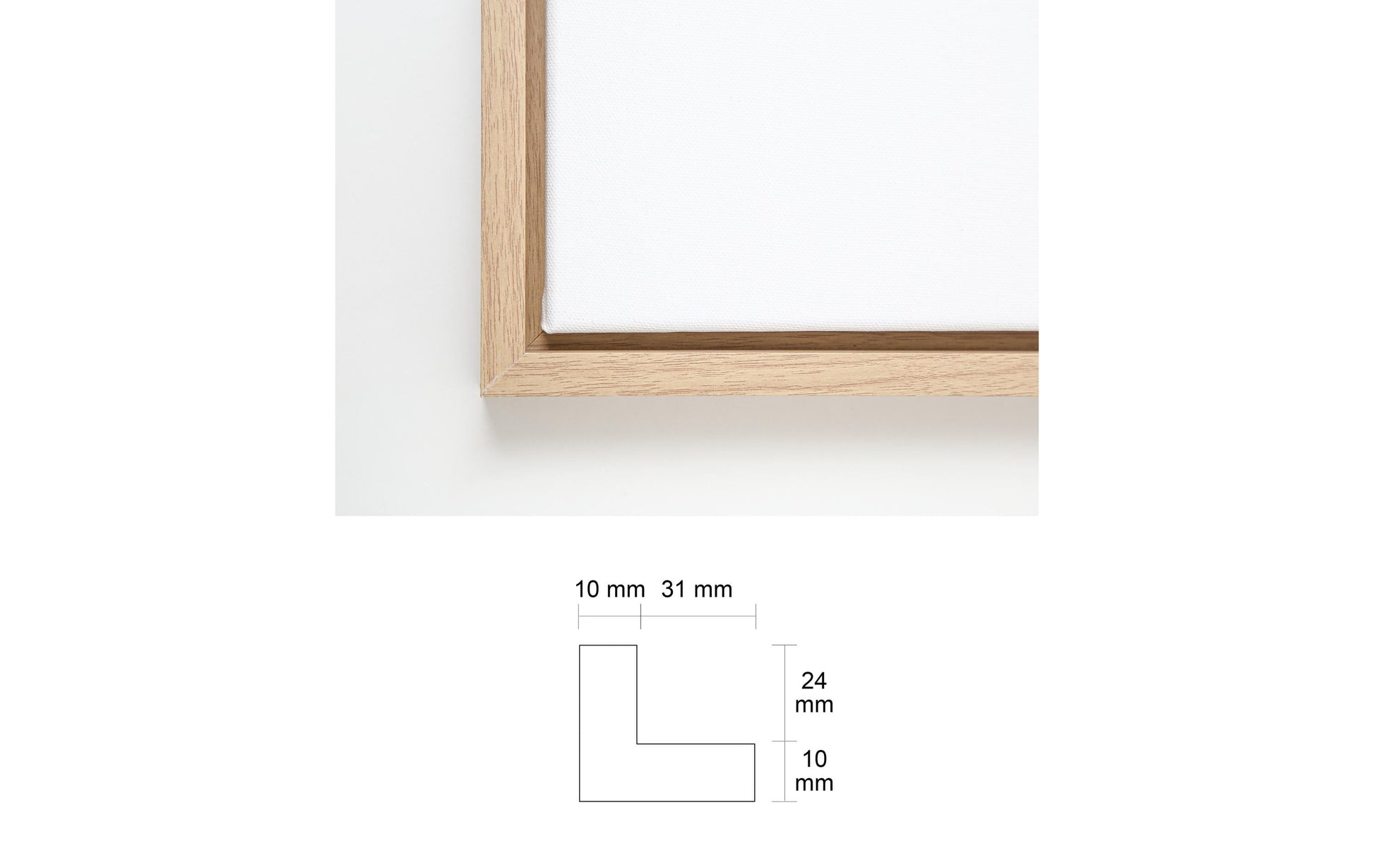 I am Creative Bilderrahmen – für 30 × 40 cm – Buche, natur