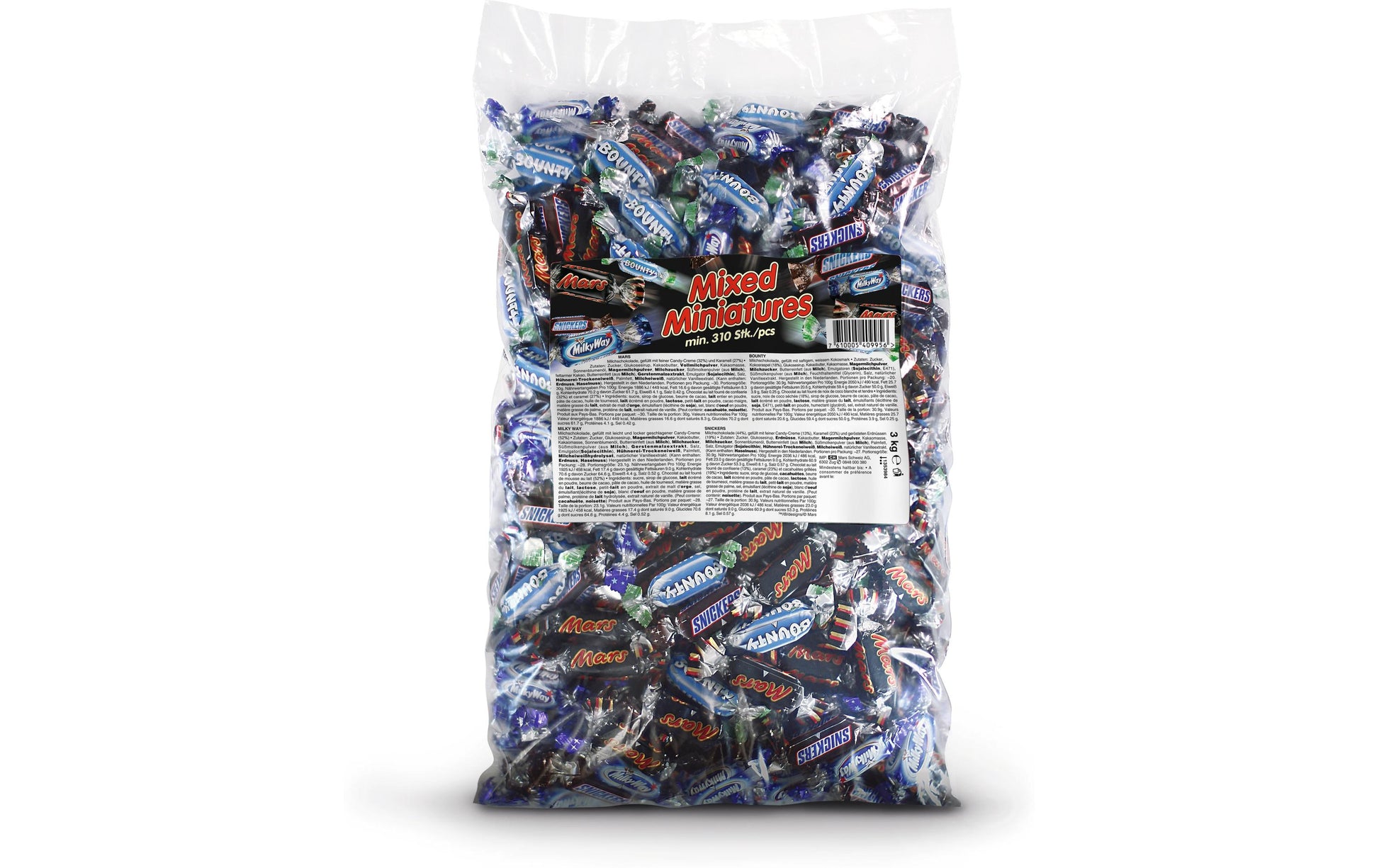 Mars Miniatur-Schokolade – Mix – 3 kg
