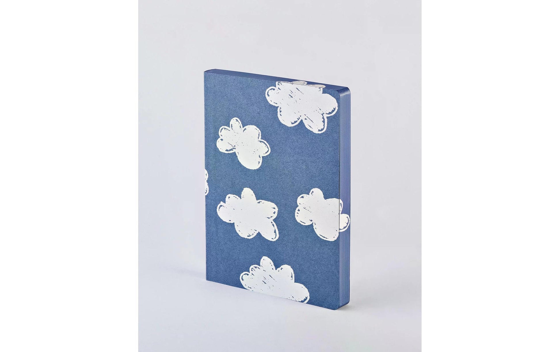 nuuna Notizbuch – 165 × 220 mm – punktiert – 256 Seiten – 120 g/m² – Softcover – blau/weiss