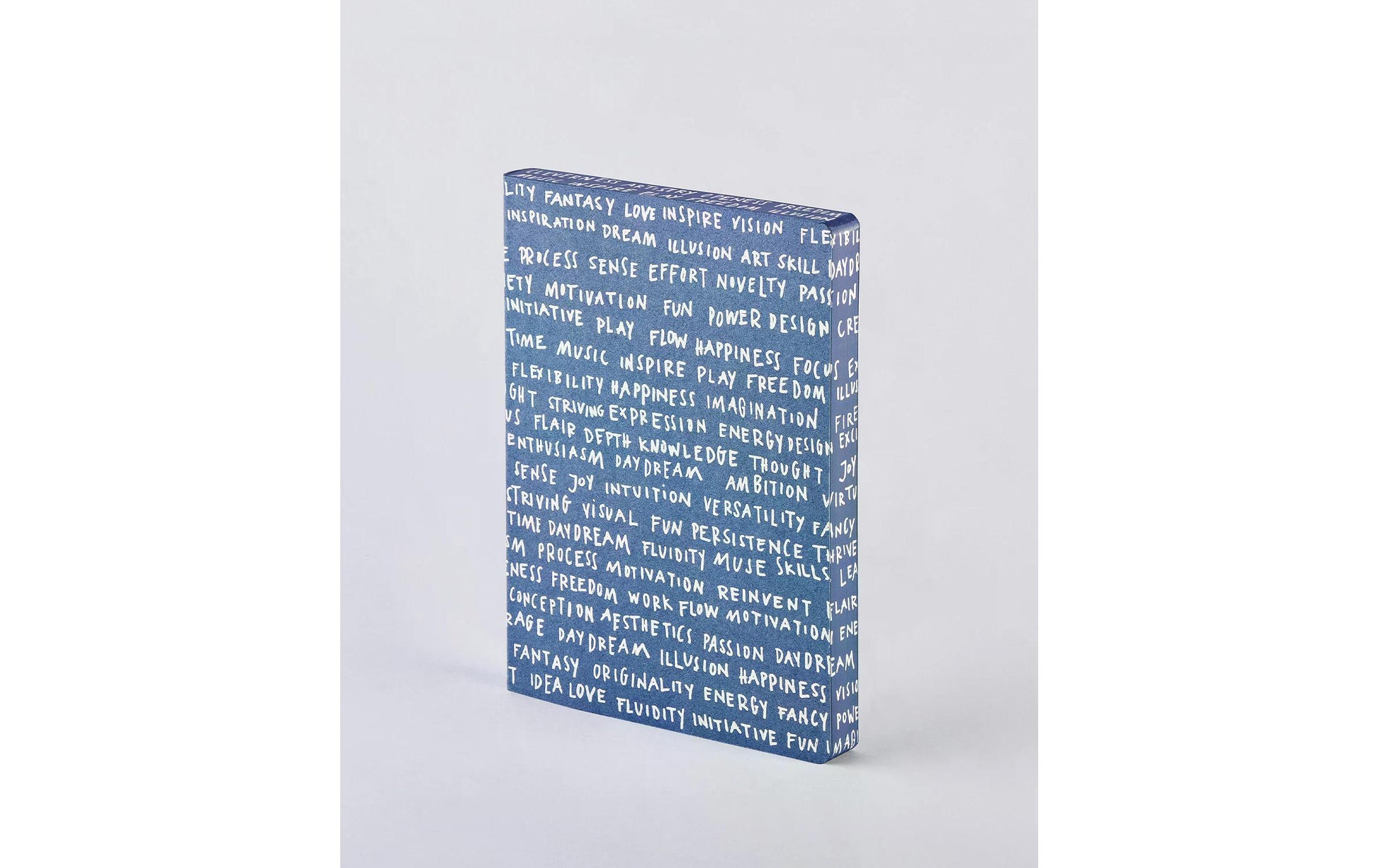 nuuna Notizbuch – 165 × 220 mm – 120 g/m² – Softcover, Fadenheftung, nummerierte Seiten, Blau/Weiss
