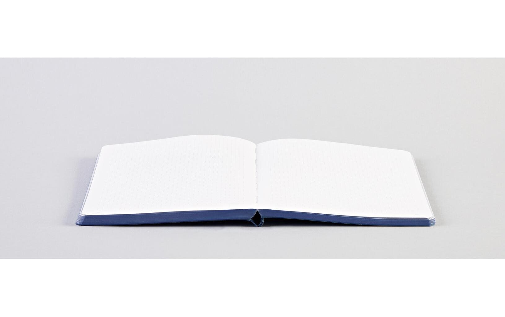 nuuna Notizbuch – 135 × 203 mm – 176 Seiten – 120 g/m² – Softcover, abgerundete Kanten, Stoffbezug, blau/rosa