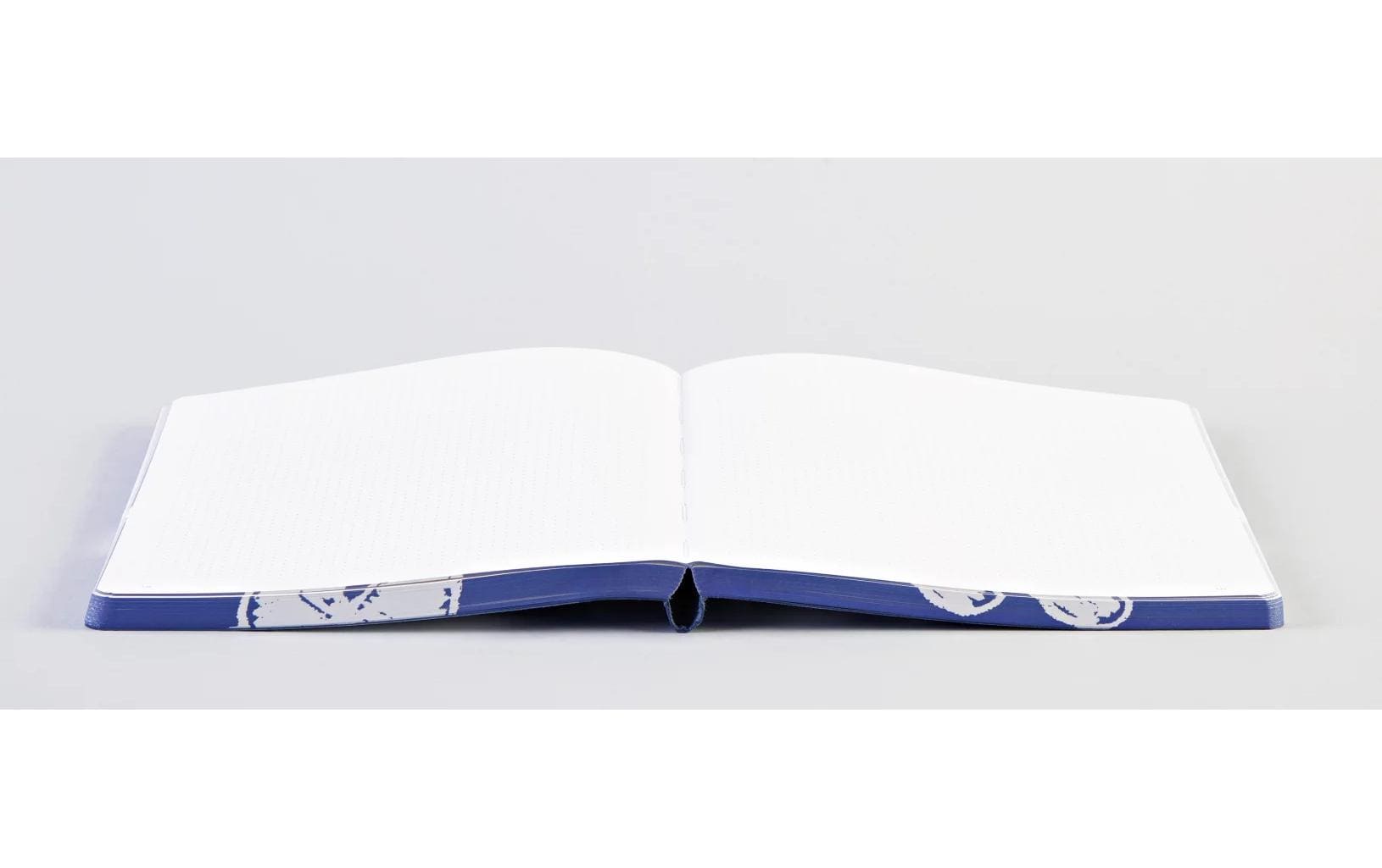 nuuna Notizbuch – 165 × 220 mm – punktiert – 256 Seiten – 120 g/m² – Softcover – blau/weiss