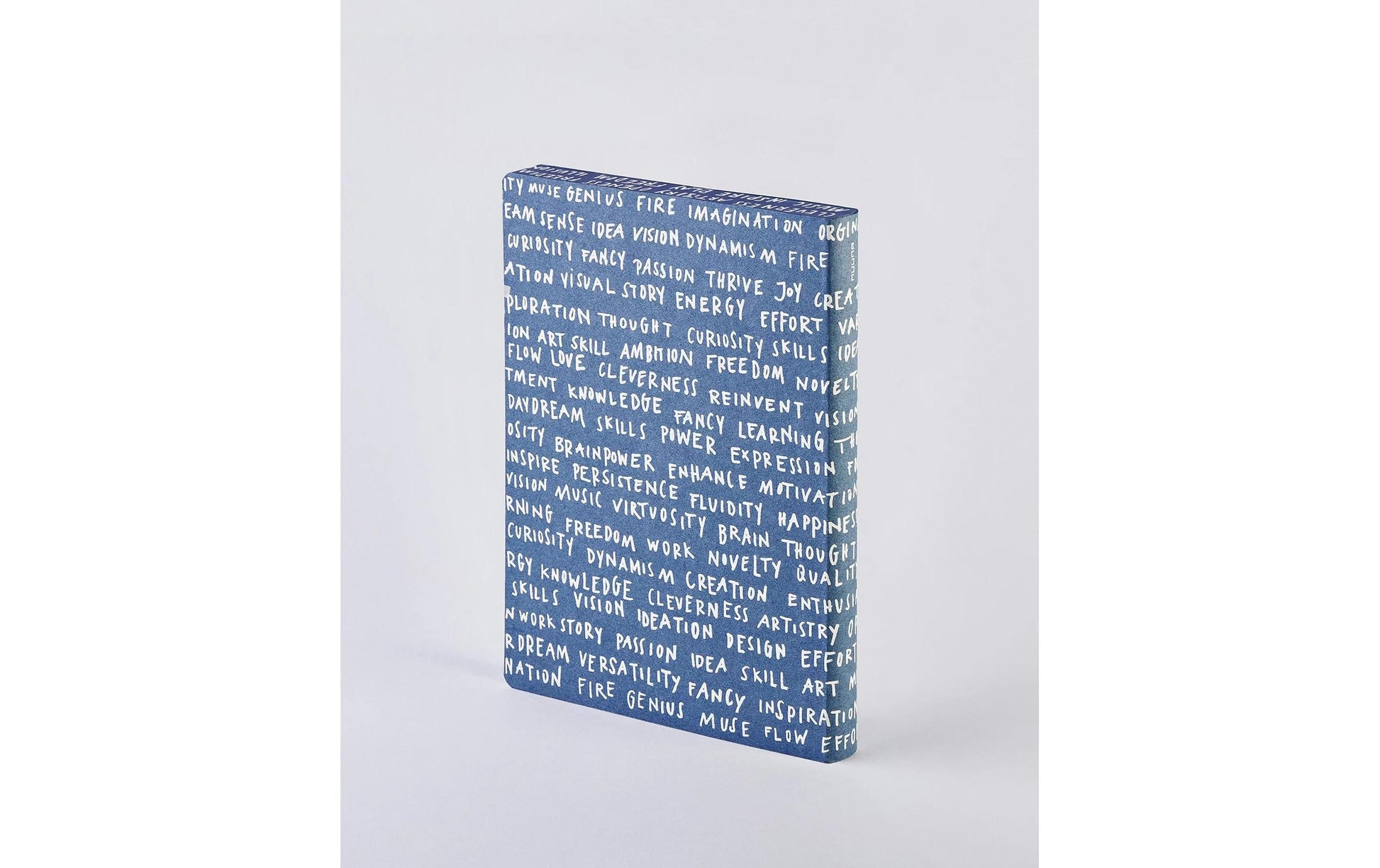 nuuna Notizbuch – 165 × 220 mm – 120 g/m² – Softcover, Fadenheftung, nummerierte Seiten, Blau/Weiss