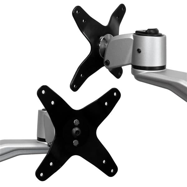 StarTech.com Monitorarm Tischhalterung – Klemme/Durchführung – 2 Monitore – bis 30" – VESA 75×75/100×100 mm