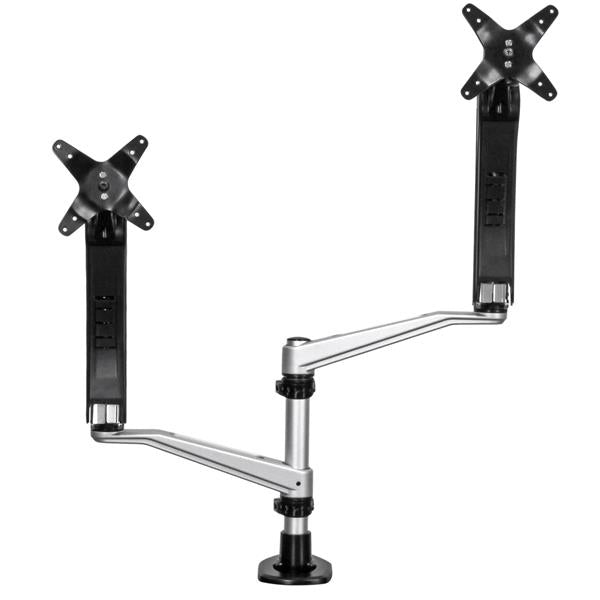 StarTech.com Monitorarm Tischhalterung – Klemme/Durchführung – 2 Monitore – bis 30" – VESA 75×75/100×100 mm