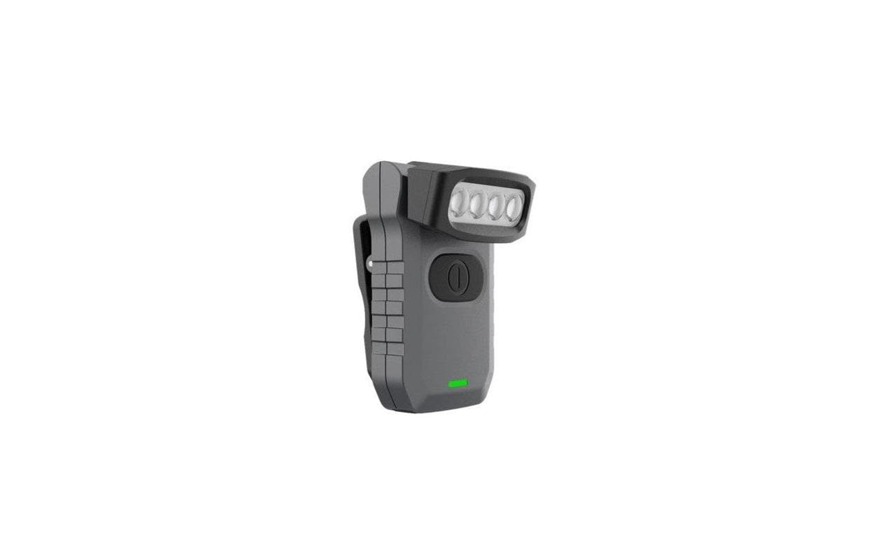 NORDRIDE Taschenlampe Patrol UV – 300 lm, 40 m, IP65, 800 mAh, USB-C – Grau