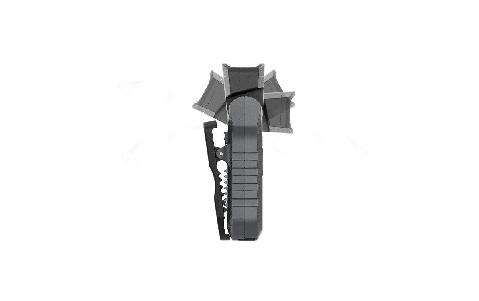 NORDRIDE Taschenlampe Patrol UV – 300 lm, 40 m, IP65, 800 mAh, USB-C – Grau
