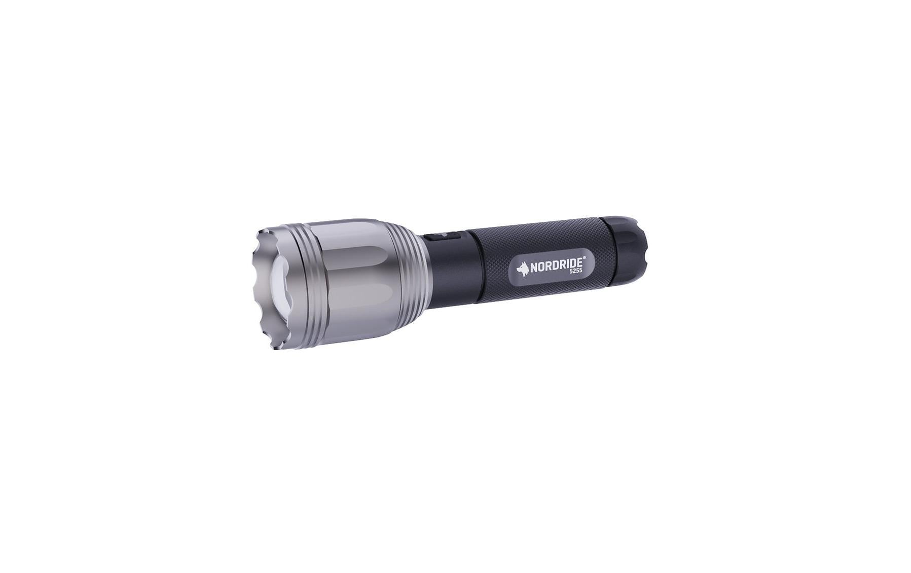 Nordride Taschenlampe Ranger – 1100 lm, 1000 m, IP65, USB-C Akku, 3 Stufen – Schwarz