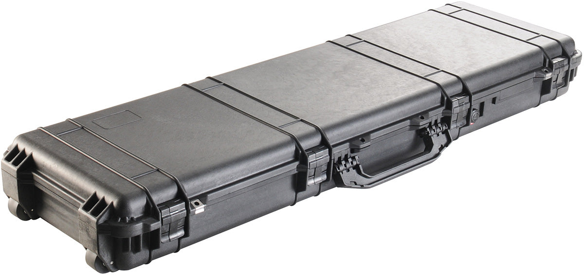 Peli 1750 Schutzkoffer 58,65 l – wasserdicht, mit Schaumstoffeinlage, schwarz, B 1346 × H 155 × T 406 mm