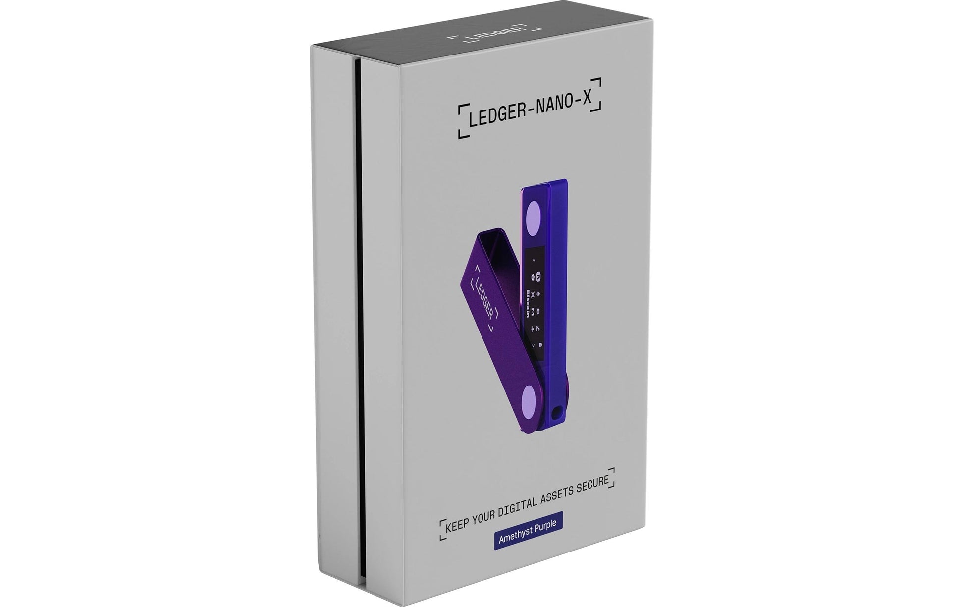 Ledger Hardware-Wallet Nano X – für Android, iOS, Windows u. a., 19 × 12 × 72 mm, violett, Li-Ion