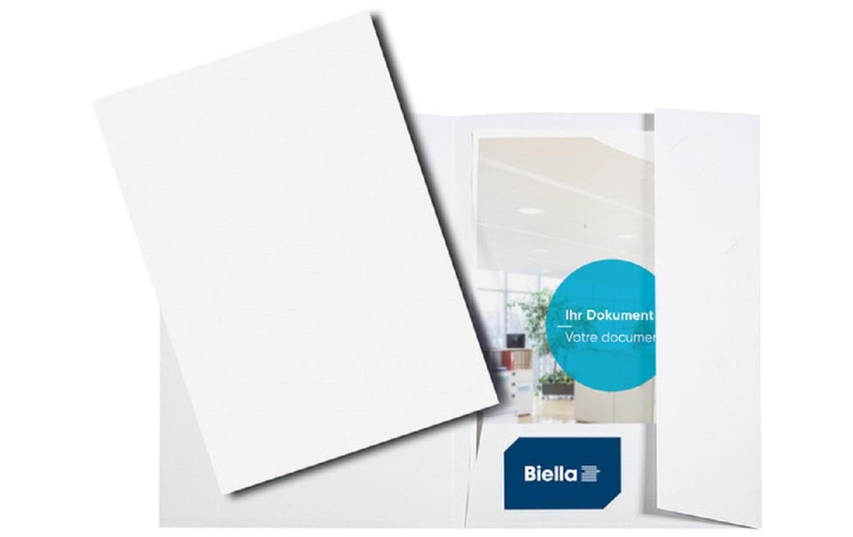 Biella Präsentations- & Offertenmappe – Pearl, A4, Weiss