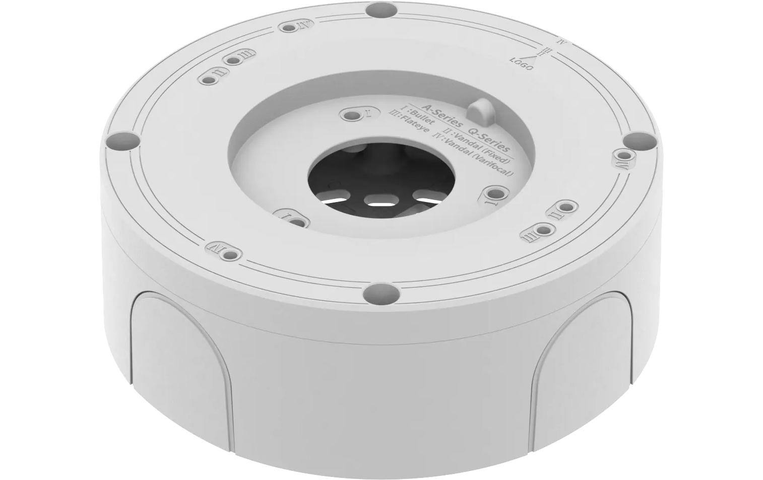 Hanwha SBV-A14B Anschlussdose – für ANE-L6012R, ANE-L7012R, ANO-L6012R und andere – Weiss