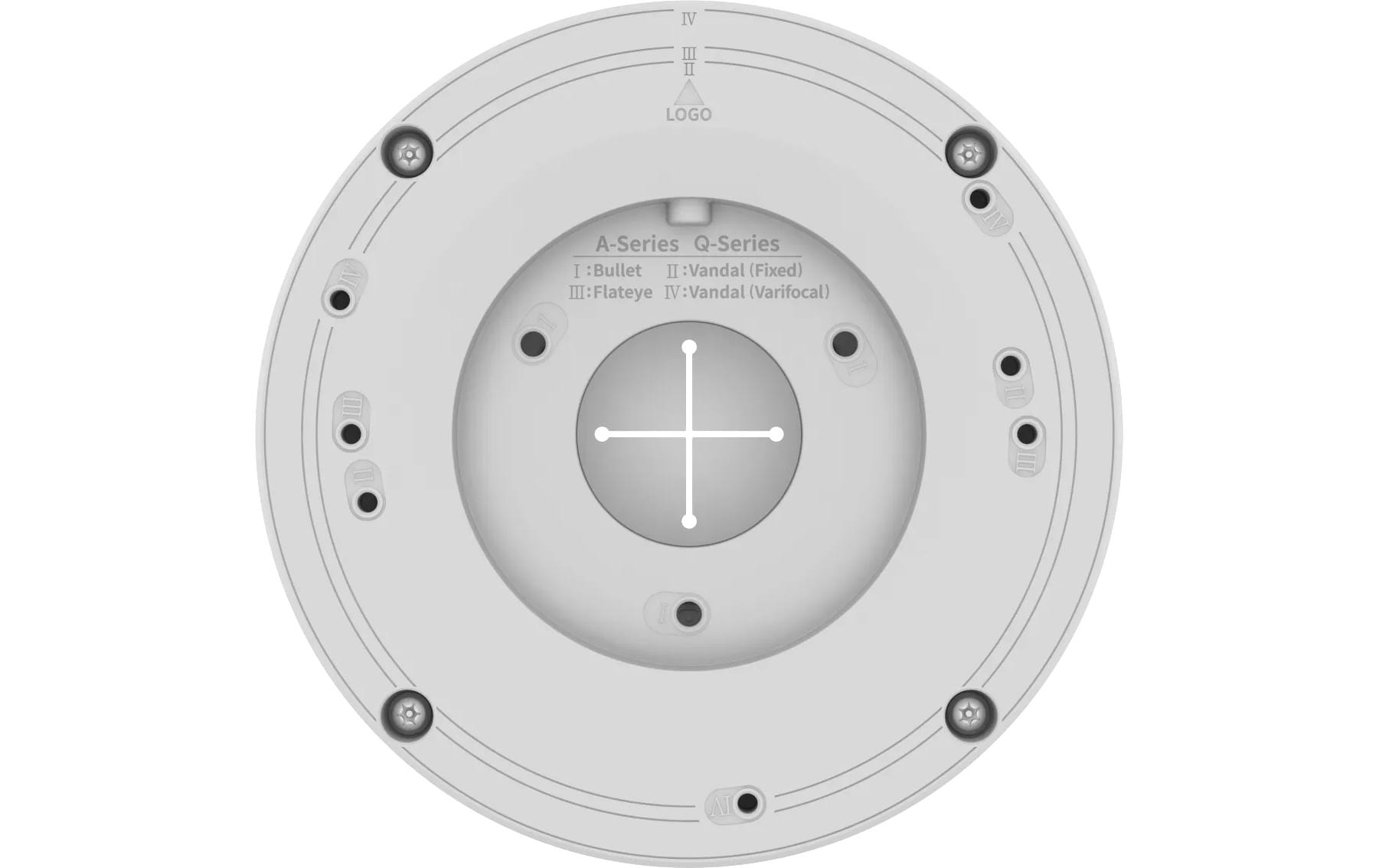 Hanwha SBV-A14B Anschlussdose – für ANE-L6012R, ANE-L7012R, ANO-L6012R und andere – Weiss