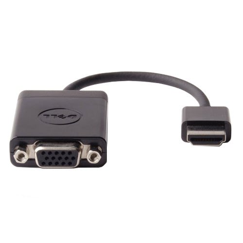 DELL HDMI-zu-VGA-Adapter – 1920 × 1080, 0,17 m, Schwarz, für Dell Inspiron/Latitude/Precision (Auswahl)