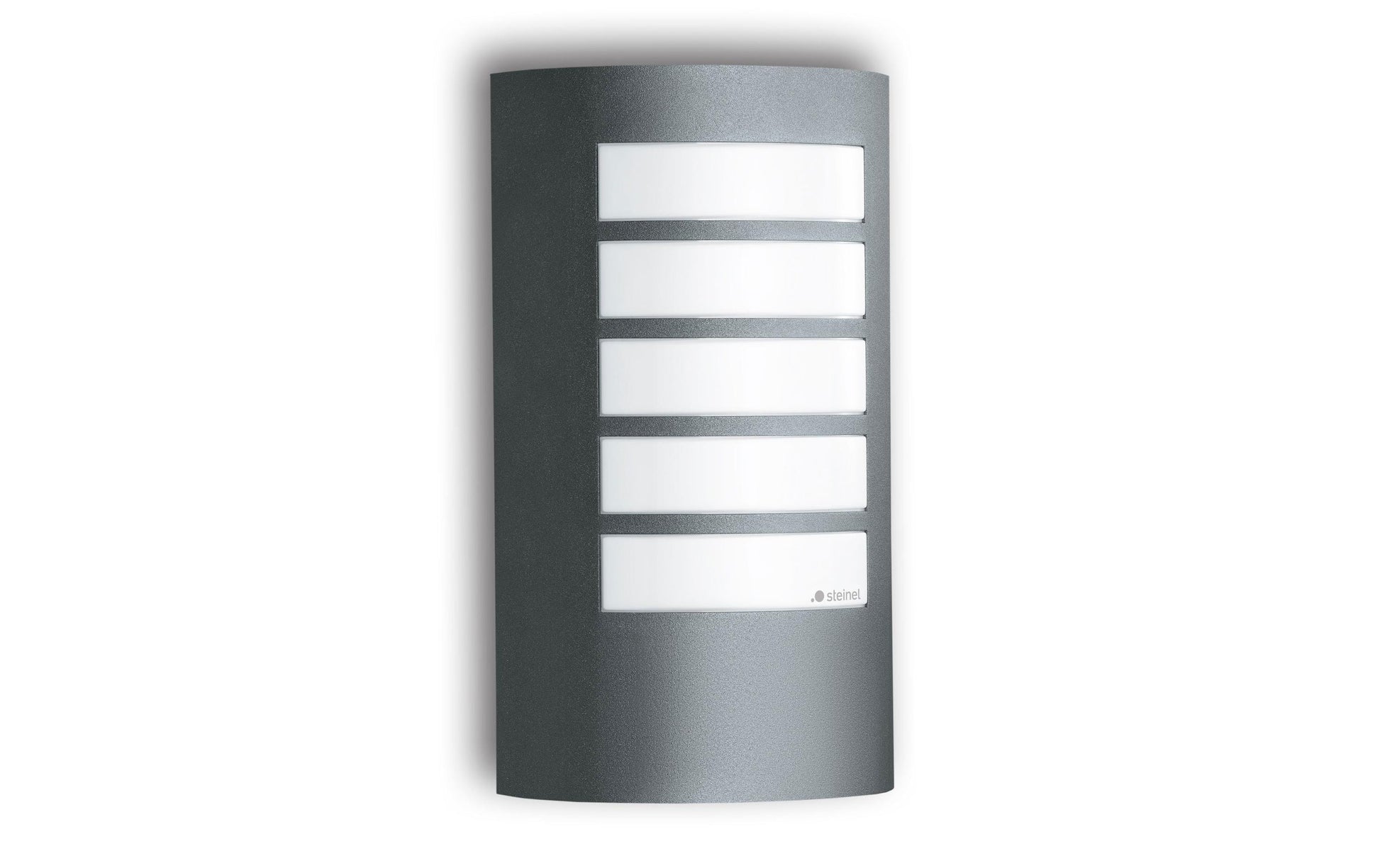STEINEL Aussenwandleuchte L 12 ANT – 15,5×27,2 cm – 60 W – IP44 – Netzbetrieb – Anthrazit – Kunststoff