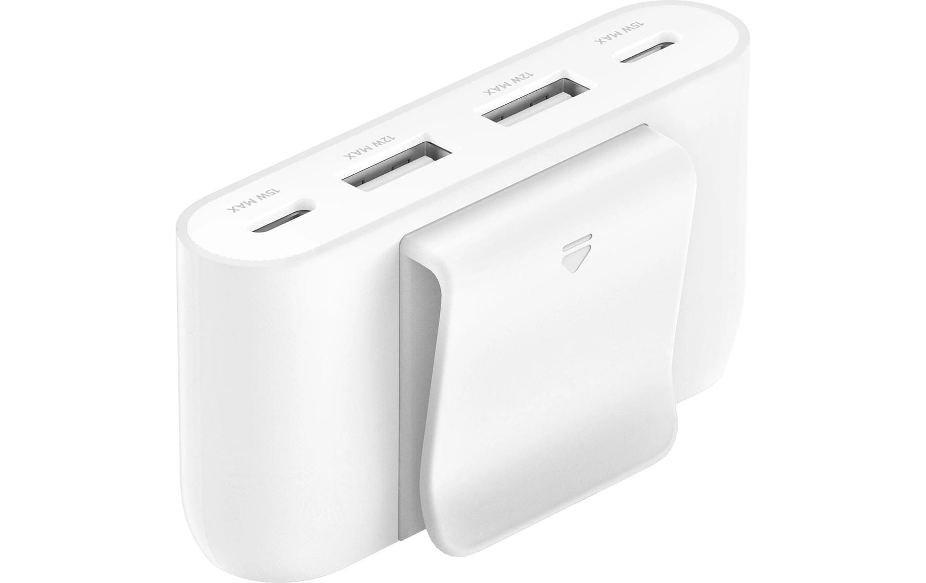 Belkin BUZ001bt2MWHB7 USB-Hub – USB-C, 2× USB-C, 2× USB-A, für iPad 9. Gen, iPad Pro 12,9", iPad mini 6. Gen