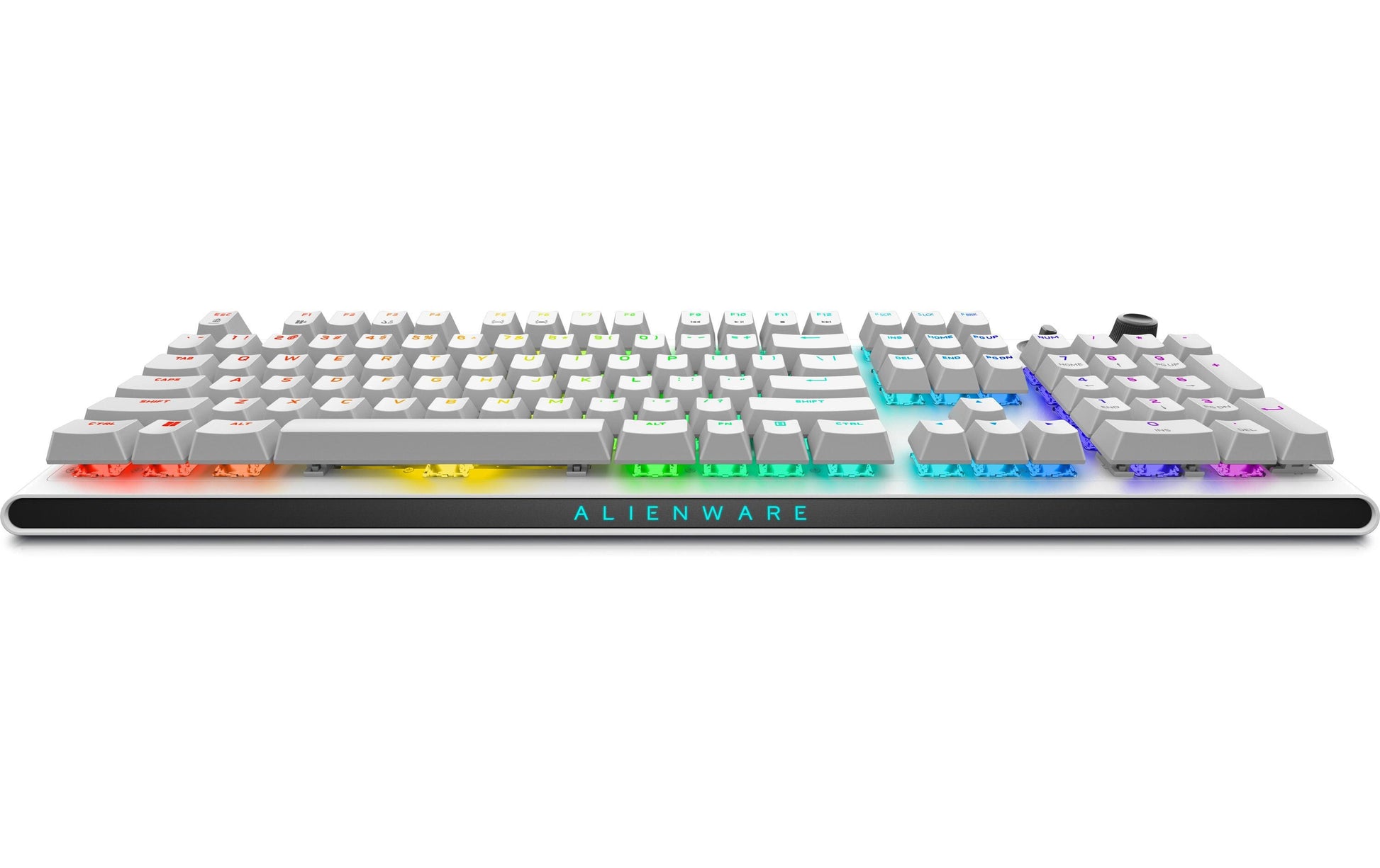 Alienware AW920K – Gaming-Tastatur – Mechanisch, RGB – Bluetooth & 2,4 GHz – USB-C – QWERTY (US) – Weiss
