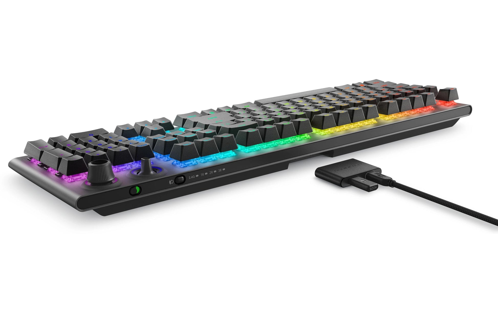 Alienware AW920K – Gaming-Tastatur – Mechanisch (Cherry MX Red) – Bluetooth & 2,4 GHz (USB-A) – RGB