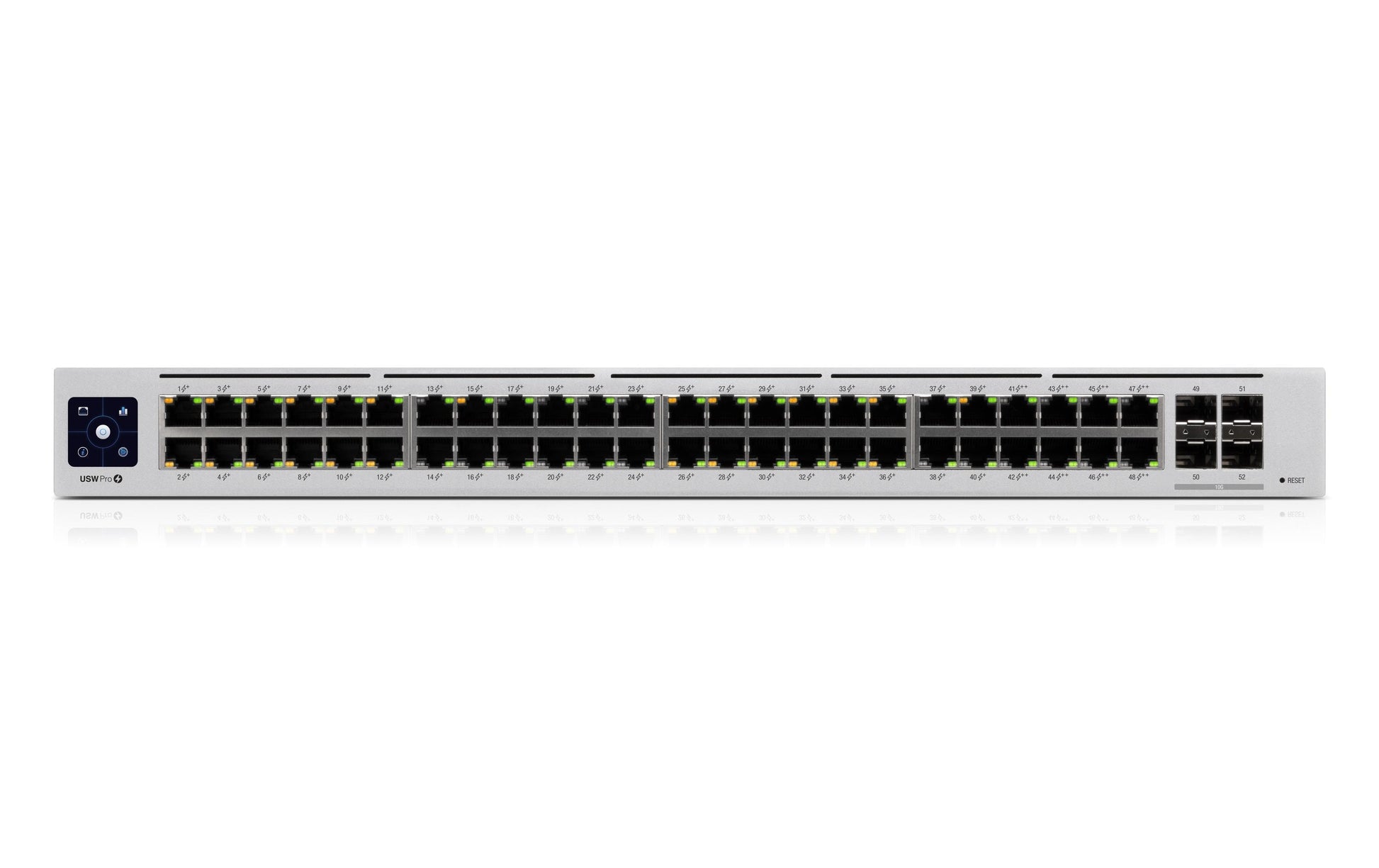 Ubiquiti UniFi Pro – Managed Switch – 48×GbE, 4×SFP+, L2/L3, PoE+ 600 W, 19" Rack
