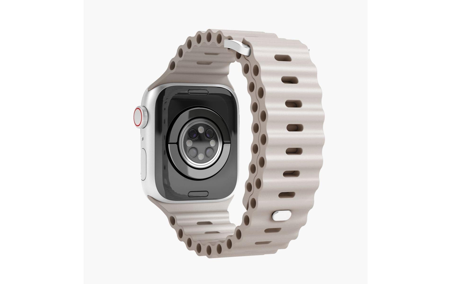 Vonmählen Wave Band 2 – Armband – für Apple Watch (verschiedene Grössen), Creme, Elastomer (T)