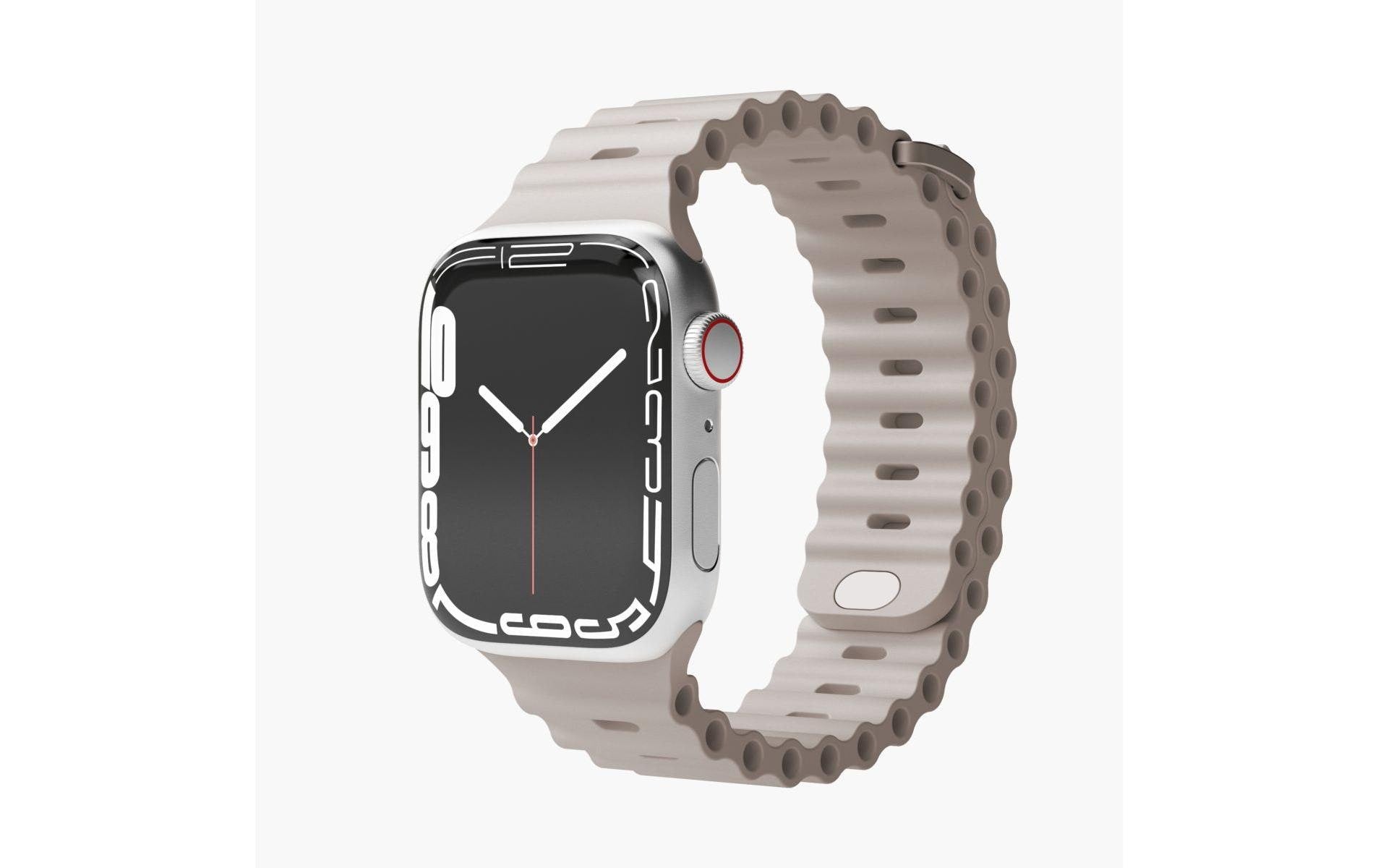 Vonmählen Wave Band Cream – Armband – für Apple Watch 38/40/41 mm, Elastomer (TPR)
