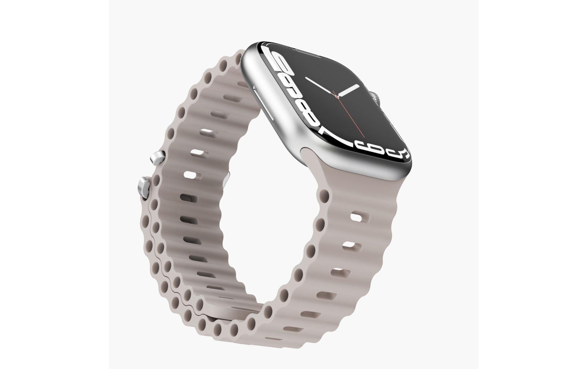 Vonmählen Wave Band Cream – Armband – für Apple Watch 38/40/41 mm, Elastomer (TPR)