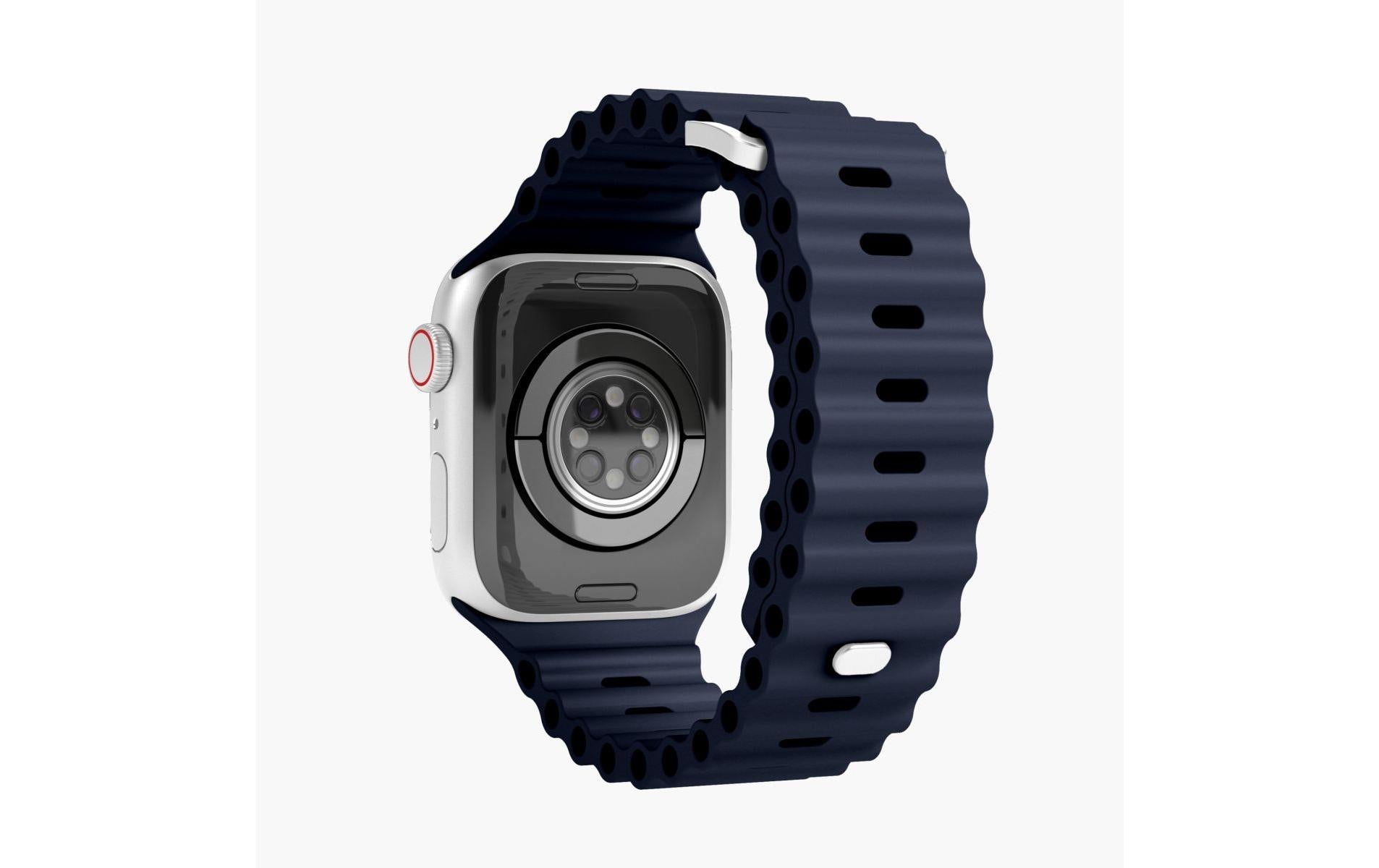 Vonmählen Wave Band 2 – Armband – für Apple Watch (diverse Grössen), Navy, Elastomer (TPR)