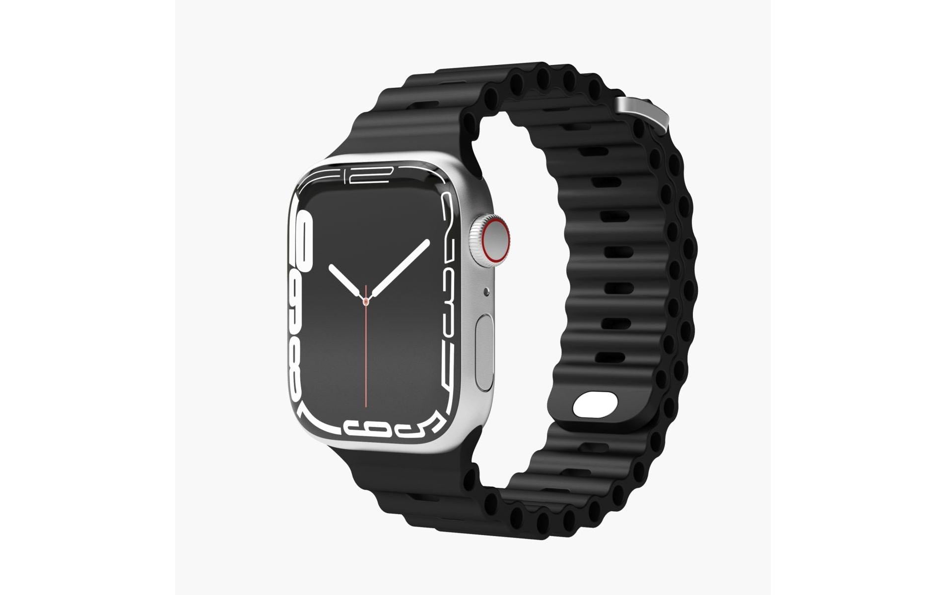 Vonmählen Wave Band 1 – Sportarmband Schwarz, für Apple Watch 40 mm, 41 mm, 42 mm
