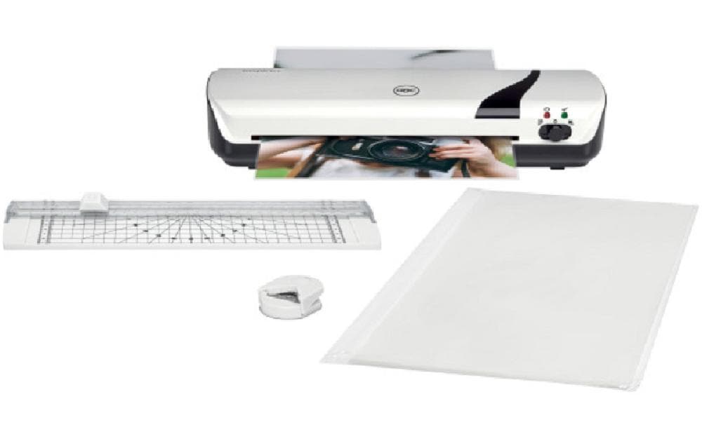 GBC Inspire+ Laminiergerät A4 – 2-Rollen, 75–125 µm, Kaltlamination, Aufheizzeit 4 Min., 250 mm/min, Weiss