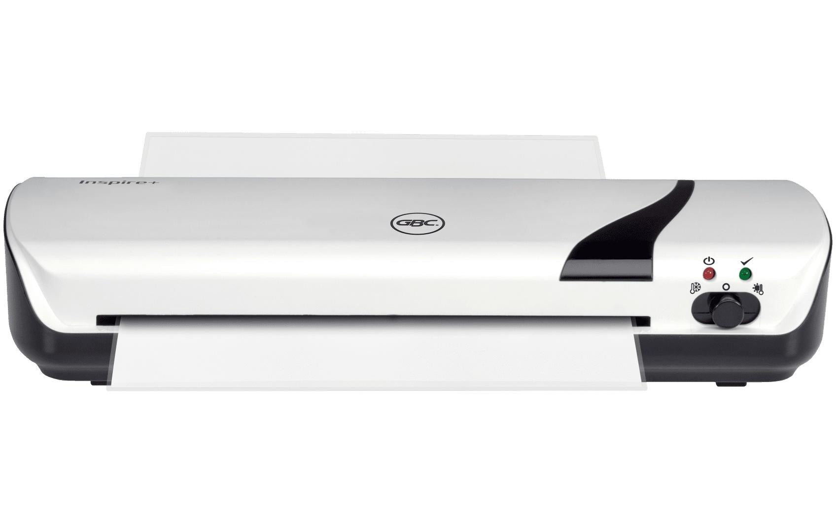 GBC Inspire+ Laminiergerät A4 – 2-Rollen, 75–125 µm, Kaltlamination, Aufheizzeit 4 Min., 250 mm/min, Weiss