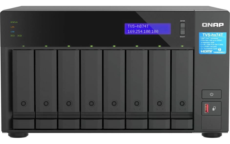 QNAP TVS-h874T-i9-64G Speichergerät – 8 Bay