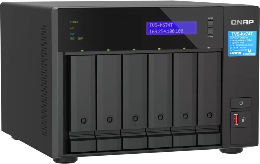 QNAP TVS-h674-i5-32G Speichergerät – 32 GB RAM, 6 Bay