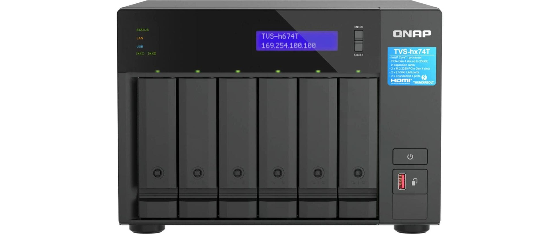 QNAP TVS-h674-i5-32G Speichergerät – 32 GB RAM, 6 Bay