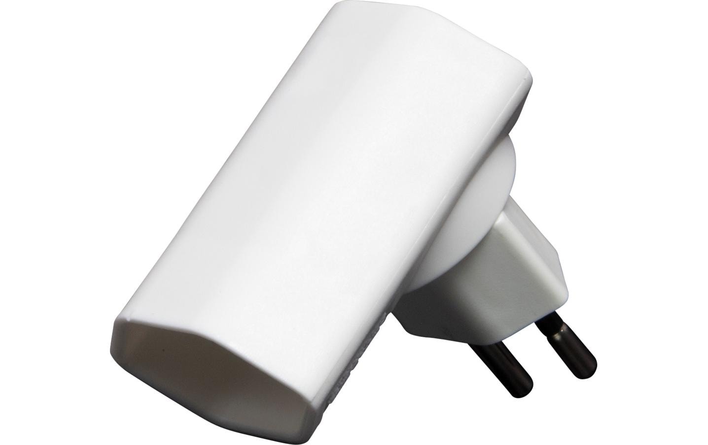 Brennenstuhl Winkeladapter T12 zu T13 – 230 V, 10 A, drehbar 300° – Weiss, für CH