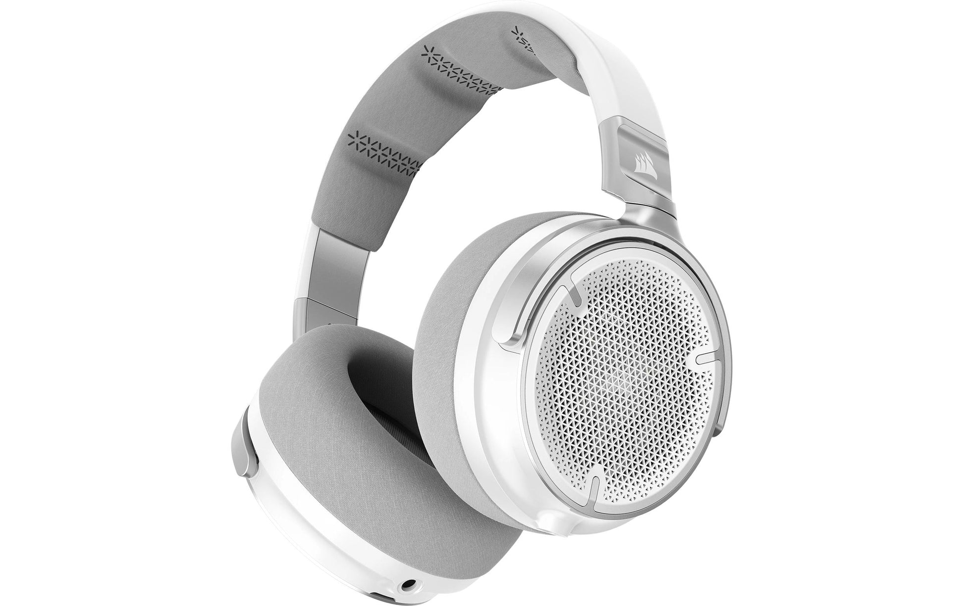 Corsair Virtuoso Pro – Duo Headset, Over-Ear – 3,5 mm Klinke, abnehmbares Mikrofon – Weiss – für PC