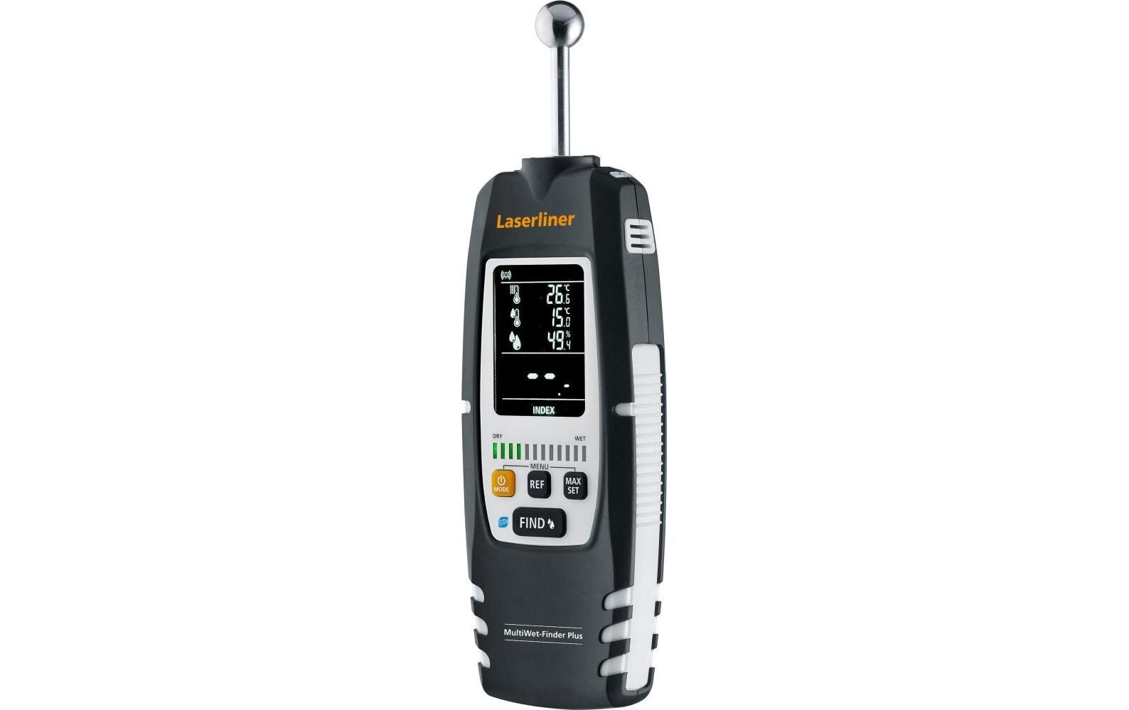 Laserliner MultiWet-Finder Plus – Elektronisches Hygrometer, Batterien inklusive