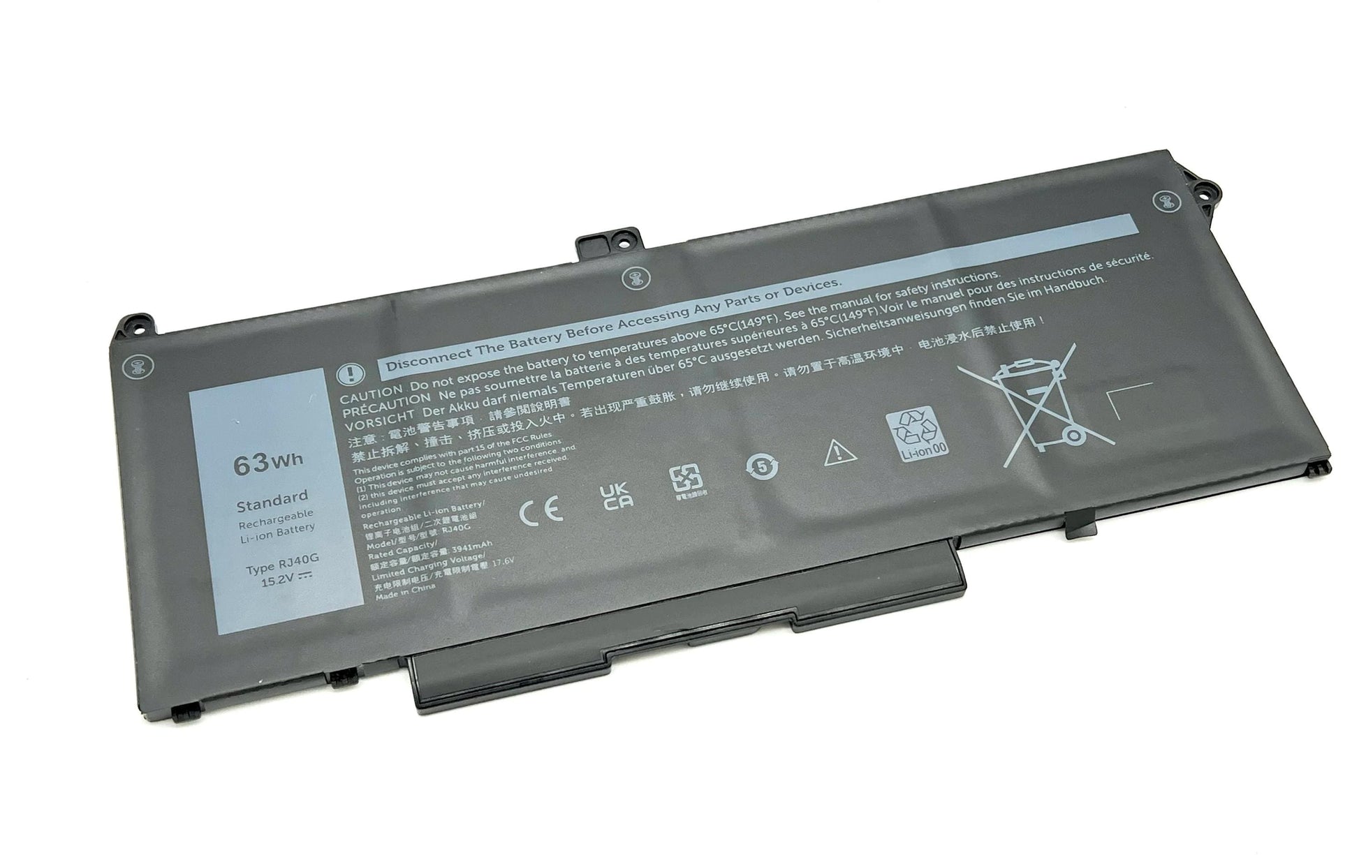 Vistaport Notebook-Akku – für Dell Latitude 5420/Latitude 5520/Precision 3560 – 63 Wh, 15,2 V (4 Zellen)