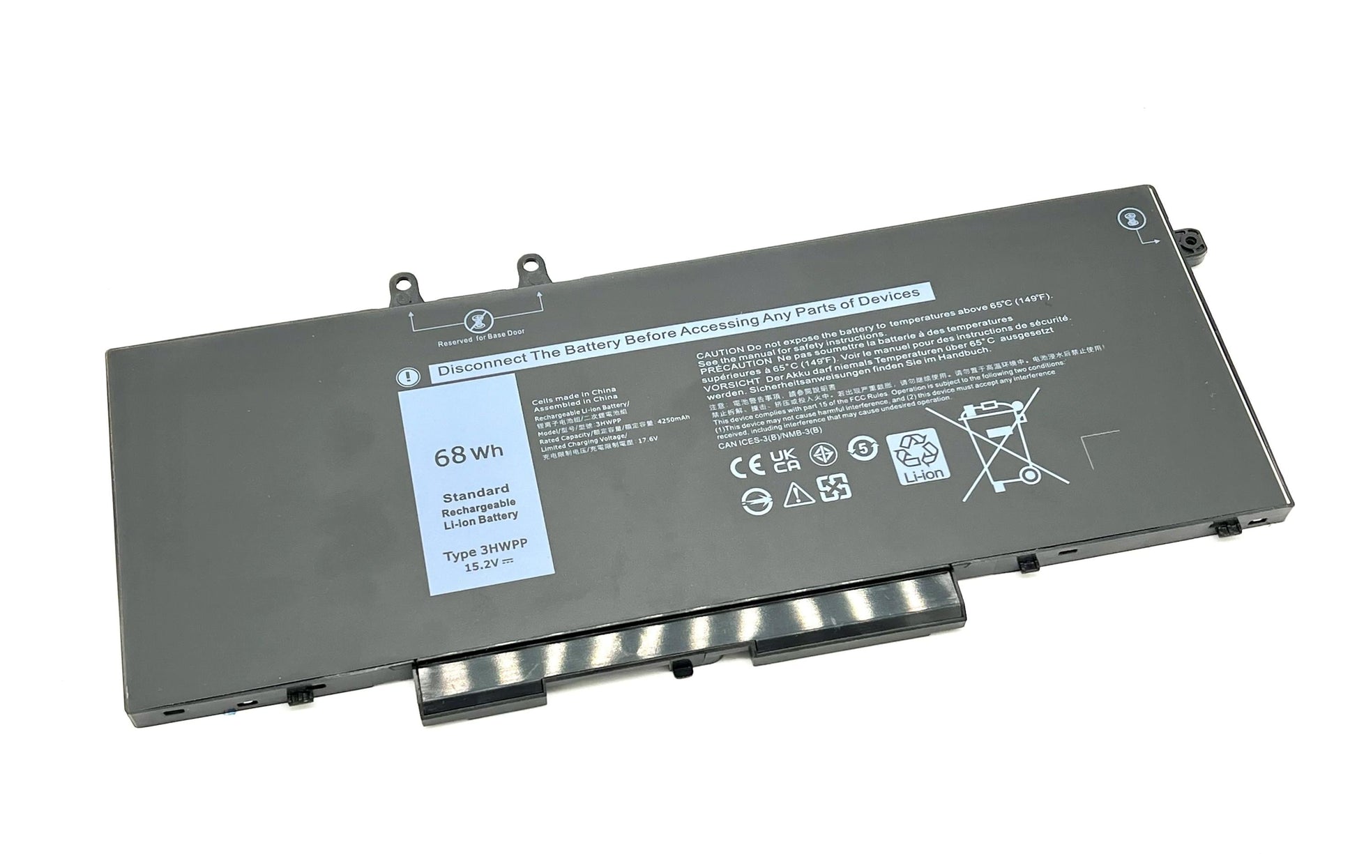 Vistaport Notebook-Akku – für Dell Latitude 5401/5411/5501/5511 und Precision 3541/3551 – 68 Wh, 15,2 V