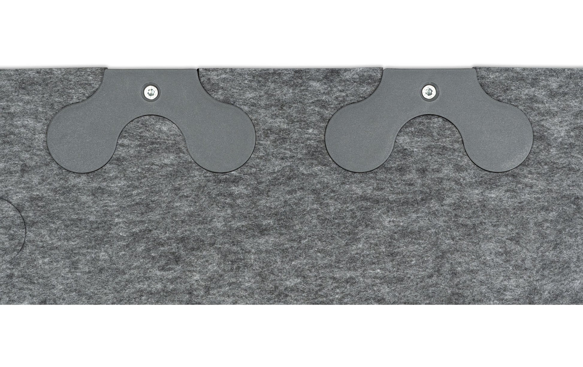 Plotony Akustikplatten-Aufhänger – 115 × 20 × 55 mm, Kunststoff, Anthrazit, Absorberklasse A, 8 Stk.