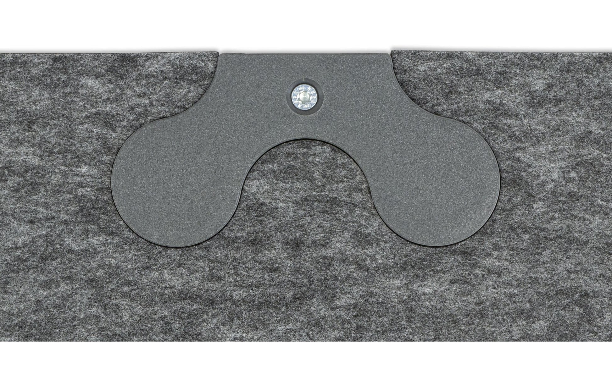 Plotony Akustikplatten-Aufhänger – 115 × 20 × 55 mm, Kunststoff, Anthrazit, Absorberklasse A, 8 Stk.