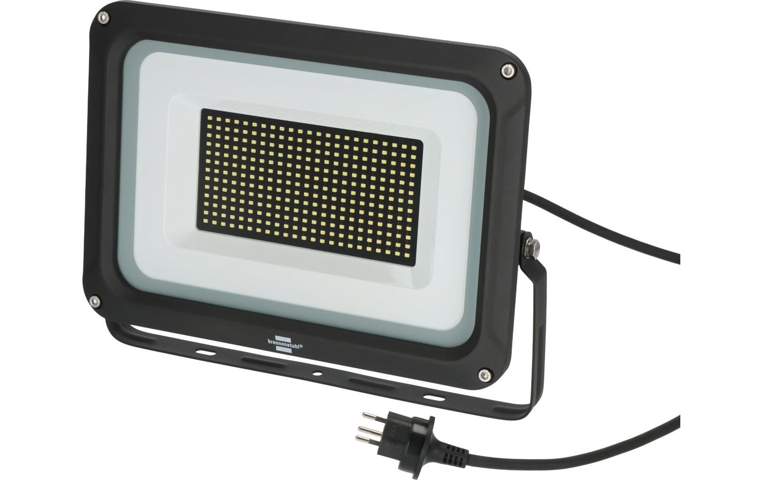 Brennenstuhl Aussenwandleuchte – 17'500 lm, 150 W, Kaltweiss, 6500 K, IP65, Netzbetrieb, Schwarz, Metall
