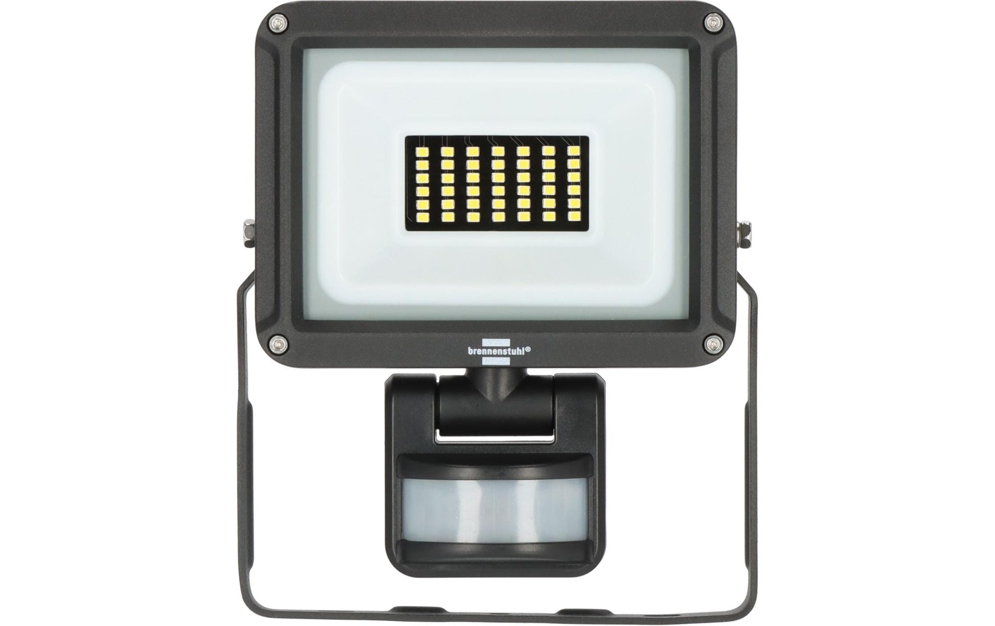 Brennenstuhl Aussenwandleuchte – 6500 K – IP65 – Netzbetrieb – mit Bewegungsmelder – Schwarz – Metall