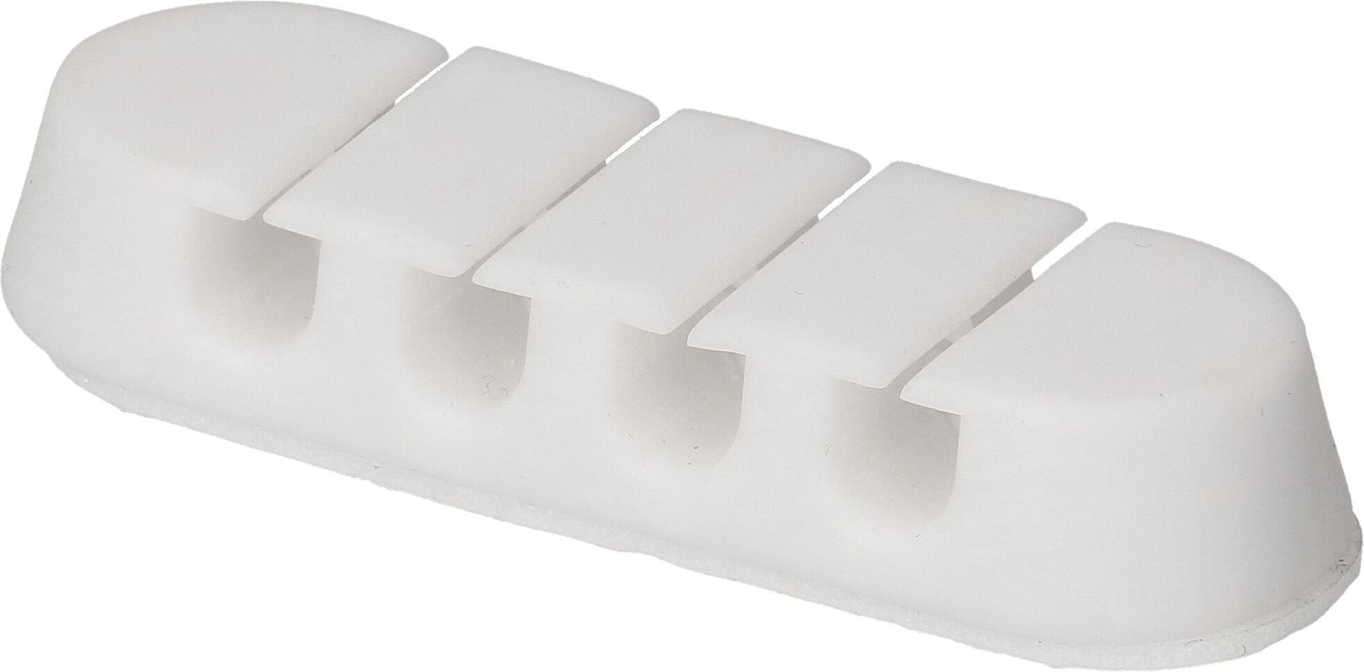 Max Hauri AG Max Hauri Kabelhalter, selbstklebend, Ø bis 7 mm, 3er-Pack – weiss