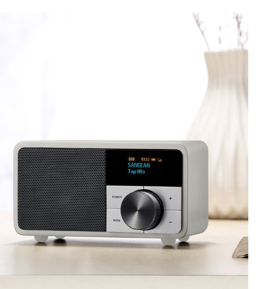 Sangean DDR-7 – DAB+/UKW-Tischradio, Bluetooth – Silber